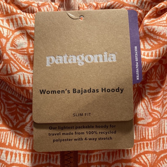 NWT! Patagonia Bajadas Hoody in sunset orange - Picture 3 of 4
